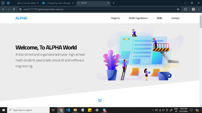 Portfolio-Website  – screenshot 1