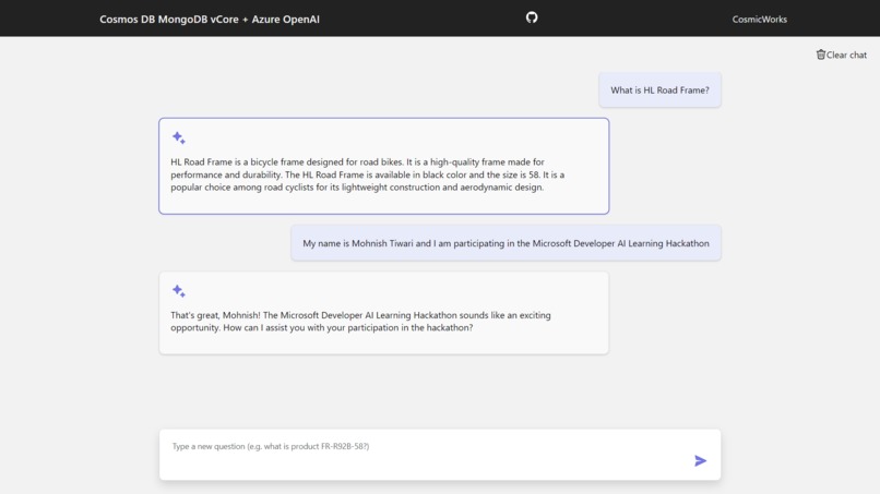 ChatBot – screenshot 1