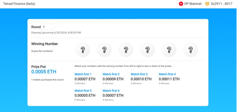 Tetrad Lottery – screenshot 3