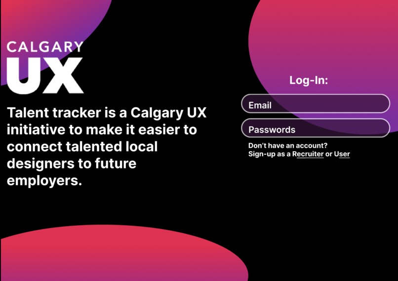 Calgary UX Talent Tracker  – screenshot 1