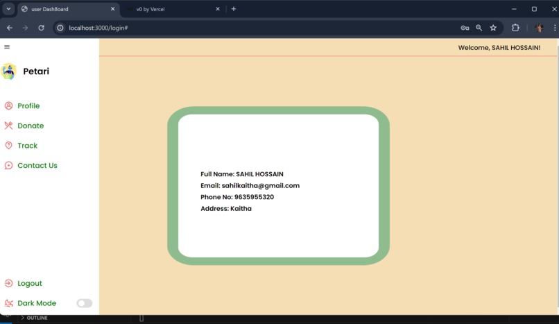 Petari (Food Donation WebApp) – screenshot 2