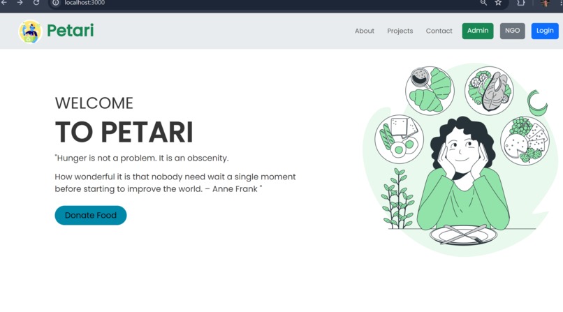 Petari (Food Donation WebApp) – screenshot 5