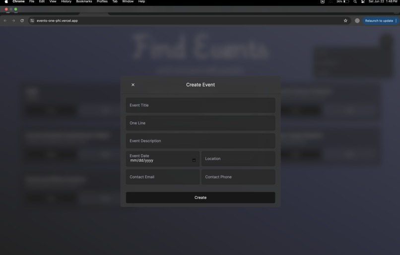 EventConnect – screenshot 1