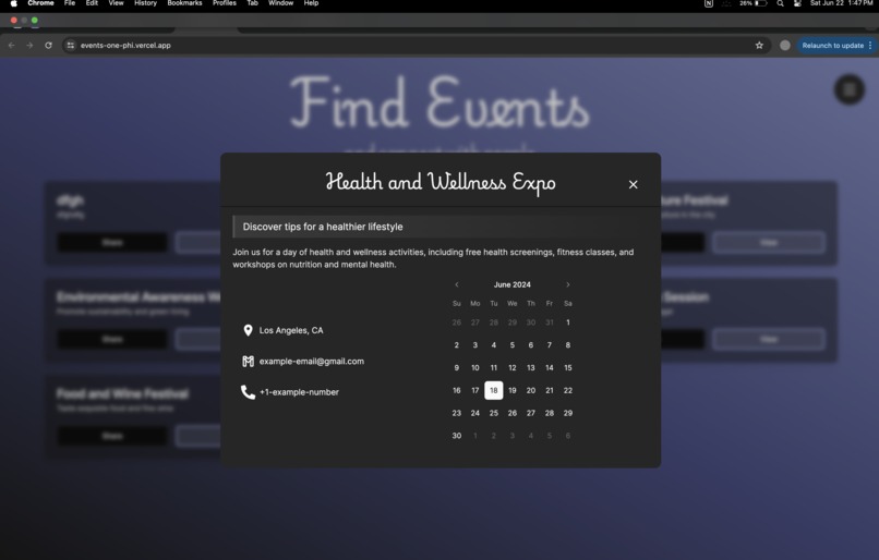 EventConnect – screenshot 2