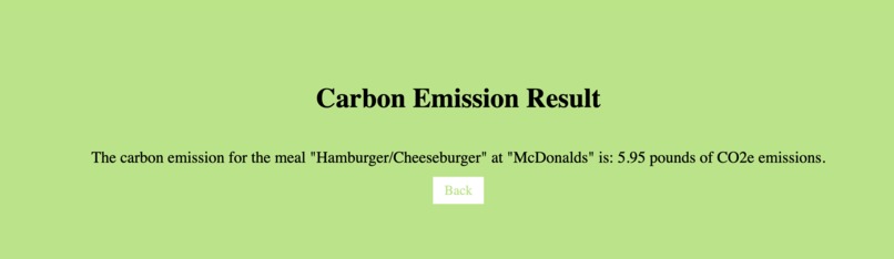 Fast Food to Carbon Emission  – screenshot 2