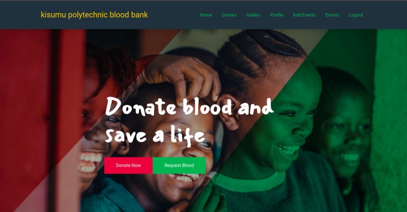 Online Blood donation Website – screenshot 1