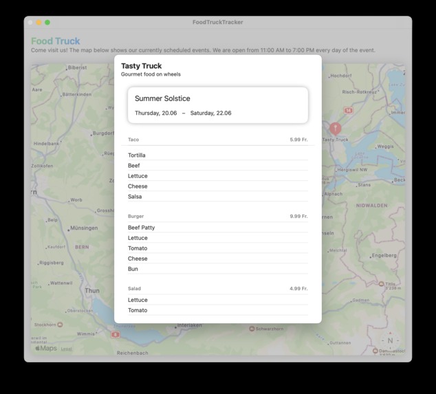 FoodTruckTracker – screenshot 2