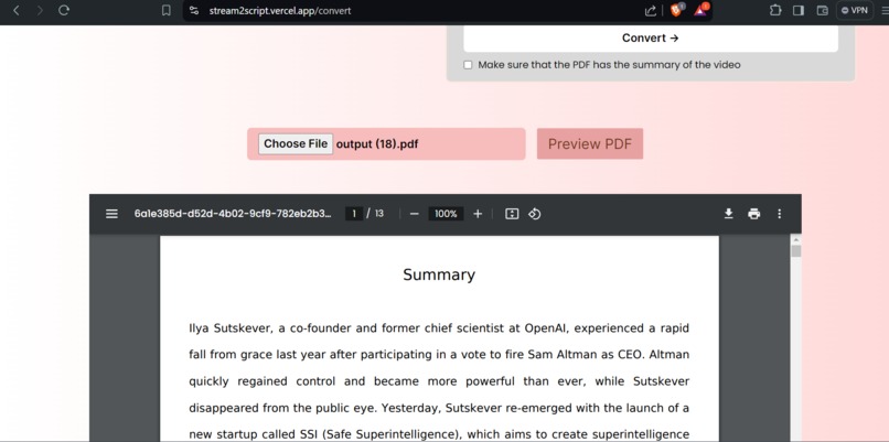 Stream2Script – screenshot 7