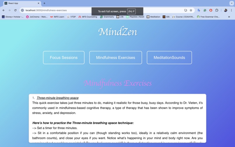 MindZen – screenshot 2