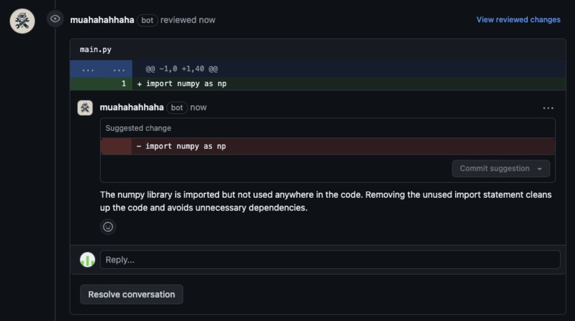 DevBot – screenshot 1