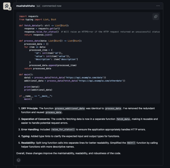 DevBot – screenshot 3