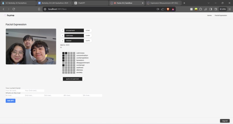 Poker Skill Bot w/ Hume AI – screenshot 1