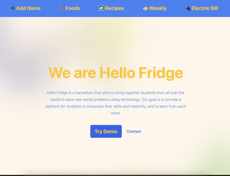 Hello Fridge – screenshot 1