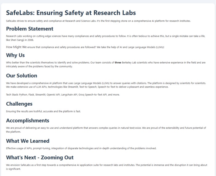 SafeLabs – screenshot 8