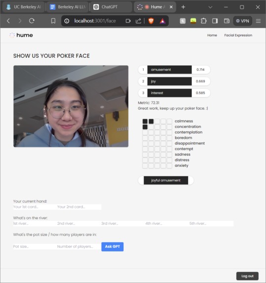 Poker Skill Bot w/ Hume AI – screenshot 3