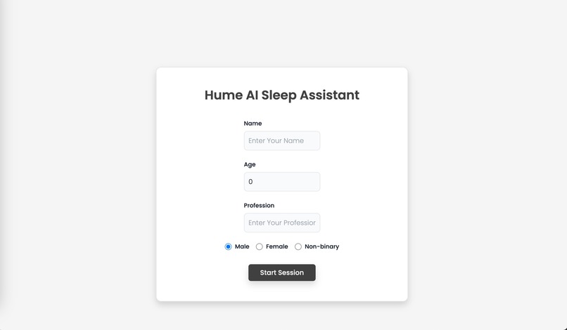 Hume AI Sleep Assistant – screenshot 2