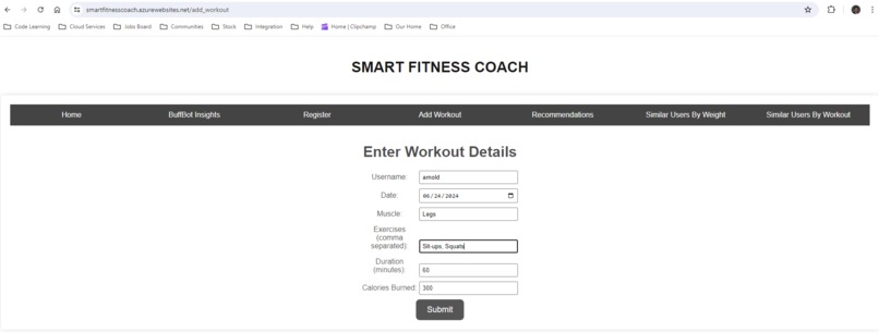 Smart Fitness Coach – screenshot 1