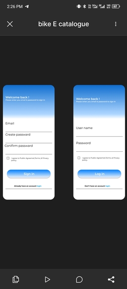 Bike e catalogue – screenshot 1