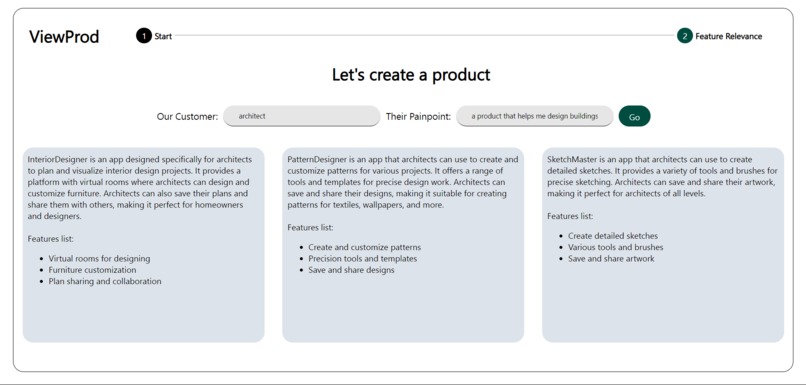 ViewProd – screenshot 2
