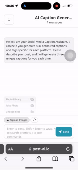 Post-Ai.io  – screenshot 2