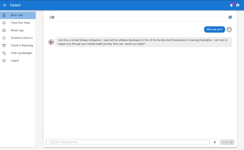 Earlent - AI-Driven Mental Health Companion – screenshot 6