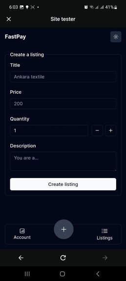 Fastpay – screenshot 1