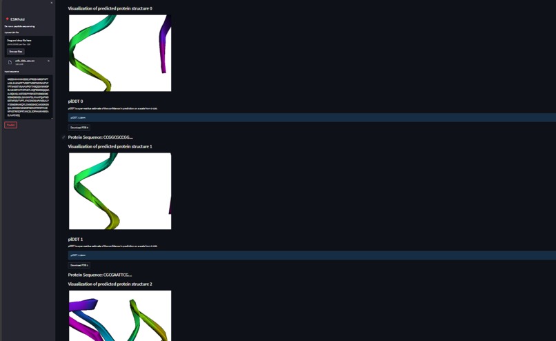 de Novo Peptide Generation – screenshot 3