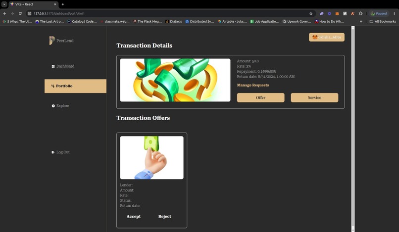  PeerLend: Decentralized P2P Lending and Borrowing – screenshot 6