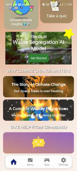 Nature-Nest(Climate Awareness with AI Model) – screenshot 3