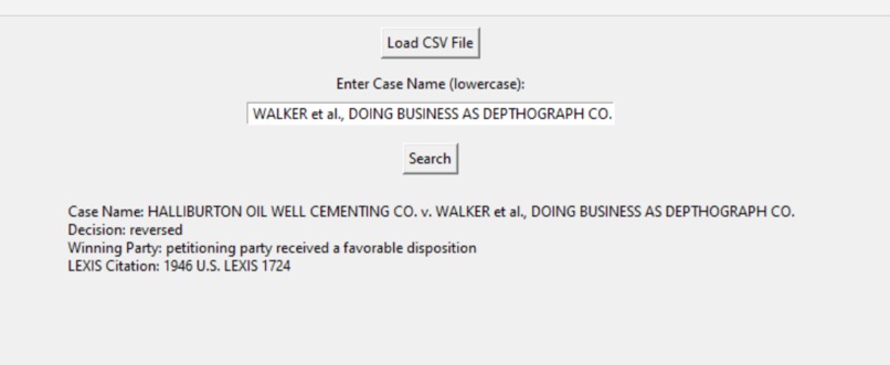 CourtSearch – screenshot 3