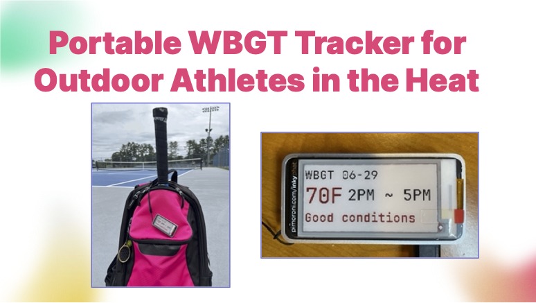 Portable WBGT Tracker for Outdoor Athletes in the Heat – screenshot 1