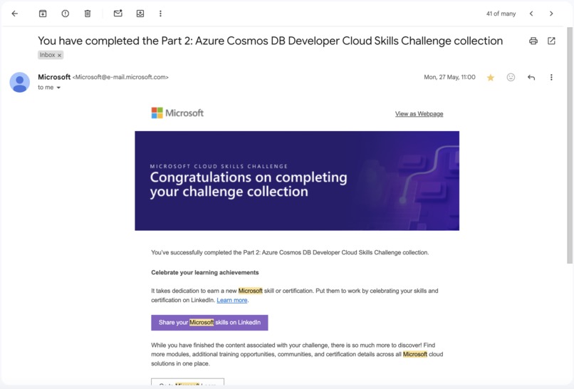 Microsoft AI Learning Hackathon – screenshot 1