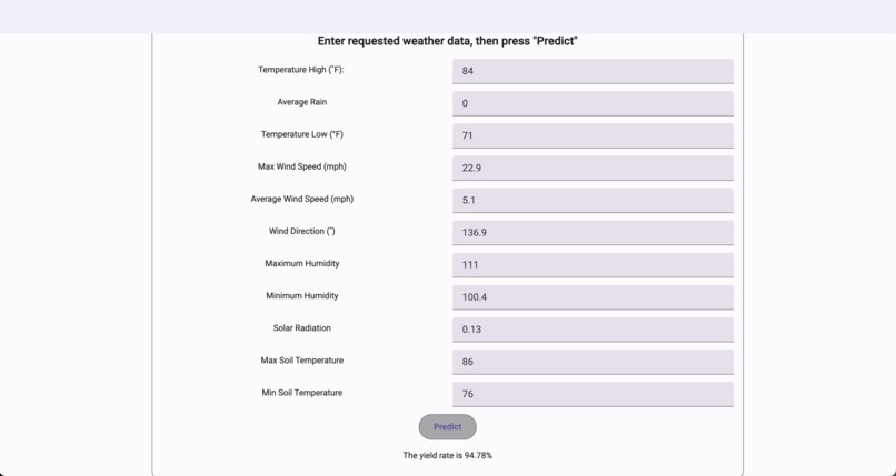 Soybean Harvest Predictor – screenshot 1