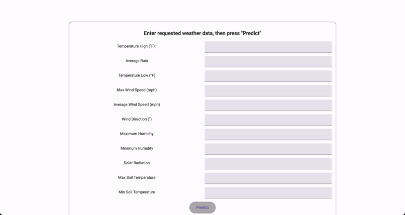 Soybean Harvest Predictor – screenshot 2