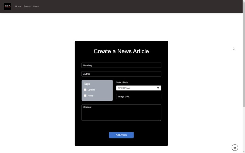 SSDC-Website – screenshot 1