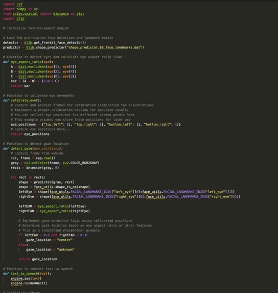 EyeLS: Non-Verbal Communication via Gaze Tracking – screenshot 3