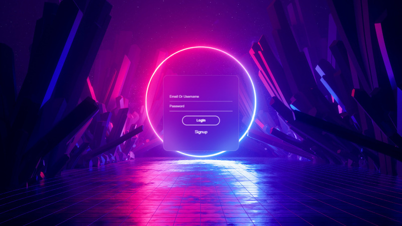 Login screen project 001 – screenshot 2