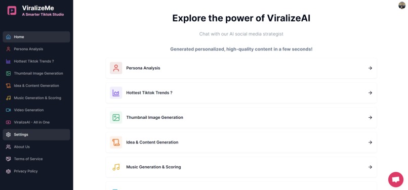 ViralizeAI – screenshot 2