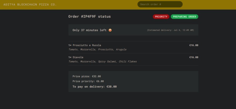 Blockchain Pizza – screenshot 2