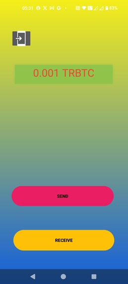 Rootstock Wallet: Empowering Native TRBTC Transactions – screenshot 3