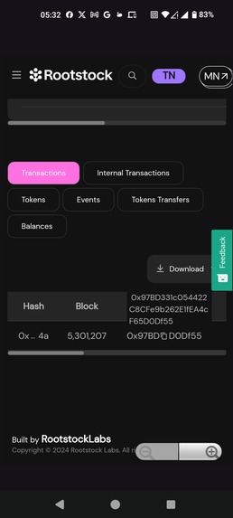 Rootstock Wallet: Empowering Native TRBTC Transactions – screenshot 6