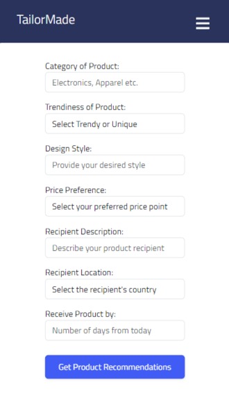 TailorMade – screenshot 1