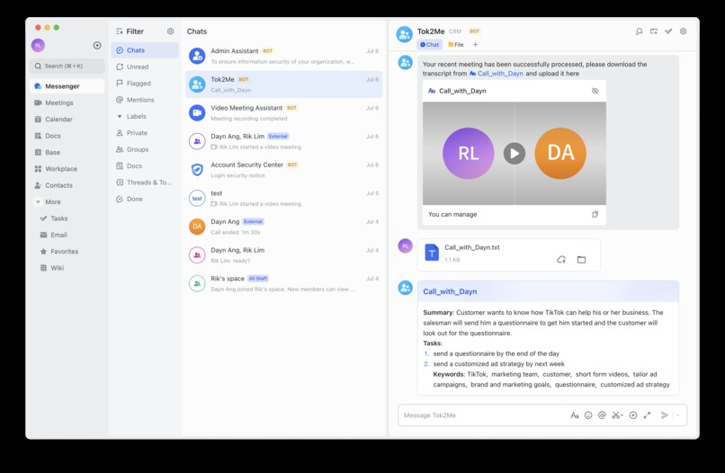 Tok2Me – screenshot 2