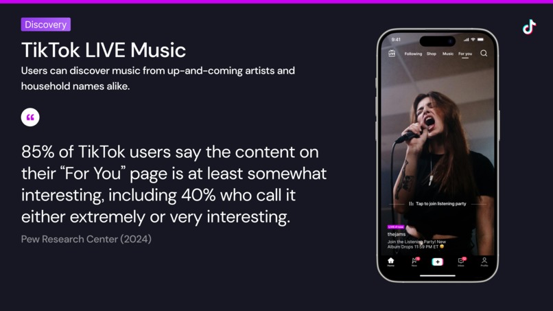 Enhancing Music Communities & Artist Discovery on TikTok – screenshot 4