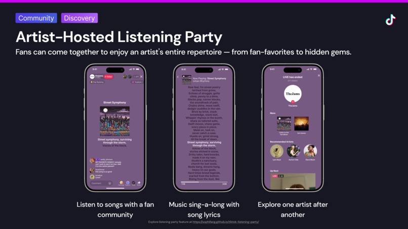 Enhancing Music Communities & Artist Discovery on TikTok – screenshot 6