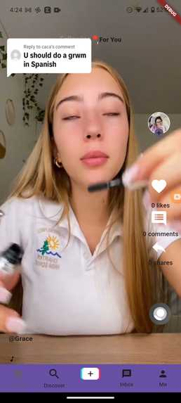 HackVok: Multilingual Tiktok Clone – screenshot 6