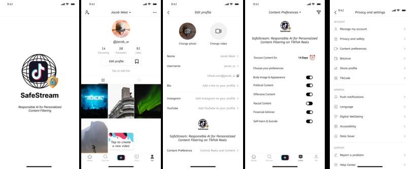 SafeStream: ResponsibleAI for Personalized Content Filtering – screenshot 2