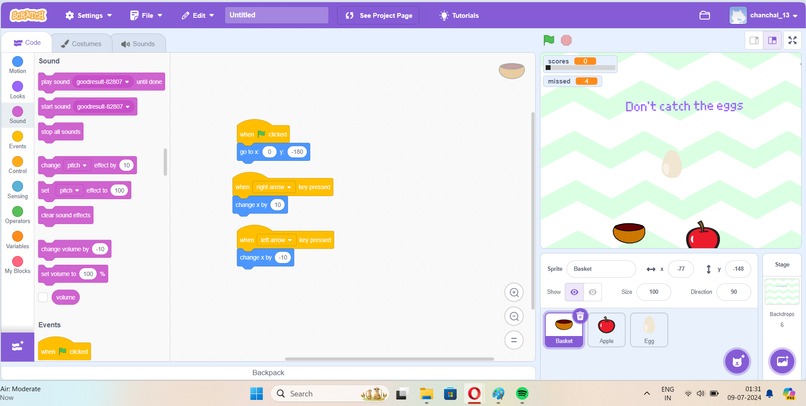 grab the apples – screenshot 1