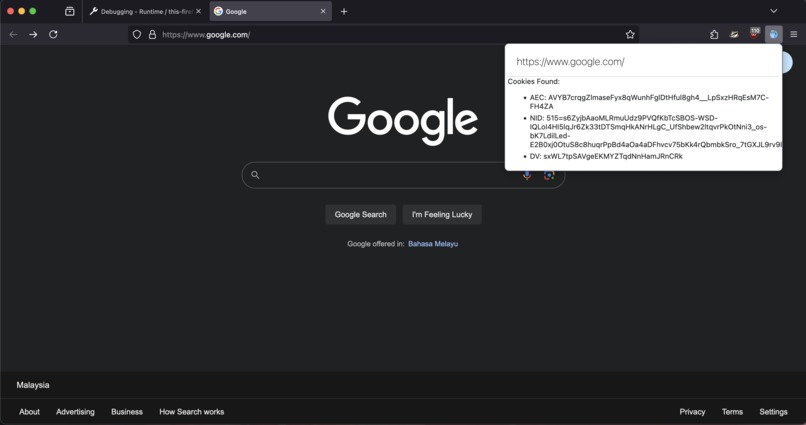 Firefox Browser Extension – screenshot 1