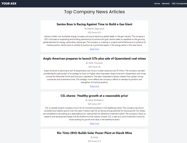 YourASX – screenshot 2